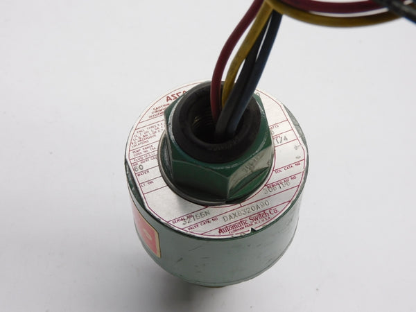 ASCO DAX8320A90 240/480V 60PSI 1/4" NSNP