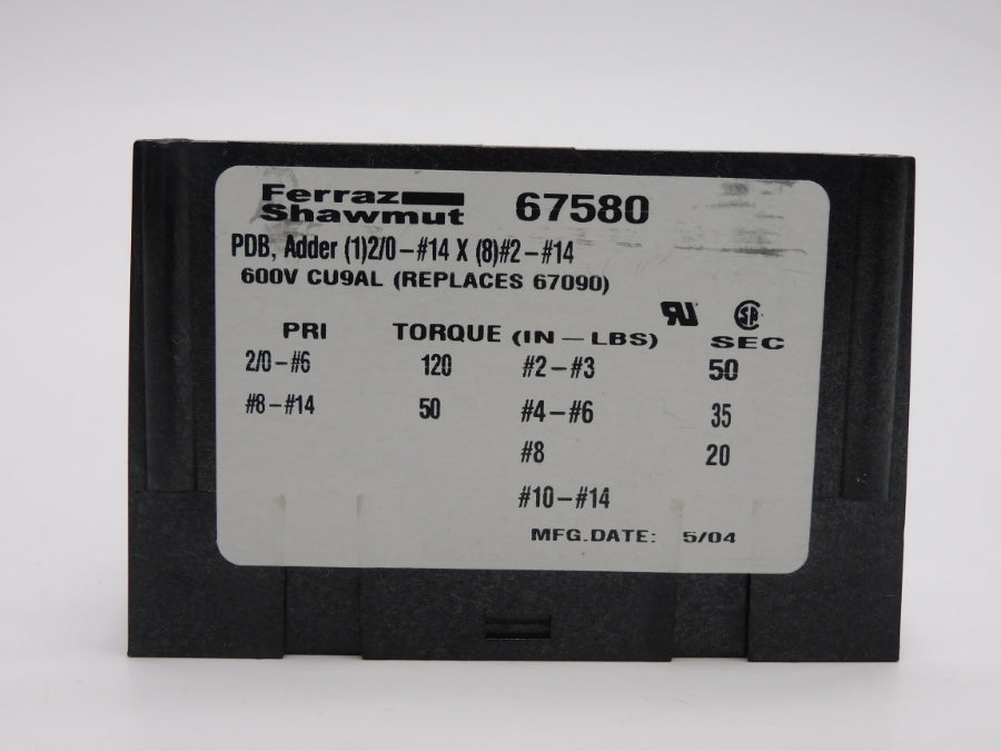 FERRAZ SHAWMUT 67580 600V NSNP