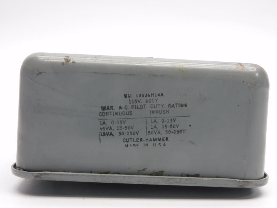 CUTLER HAMMER 13536H14A 115V 1A NSNP