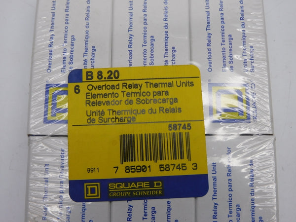 SQUARE D B8.20 (PKG OF 6) NSFS