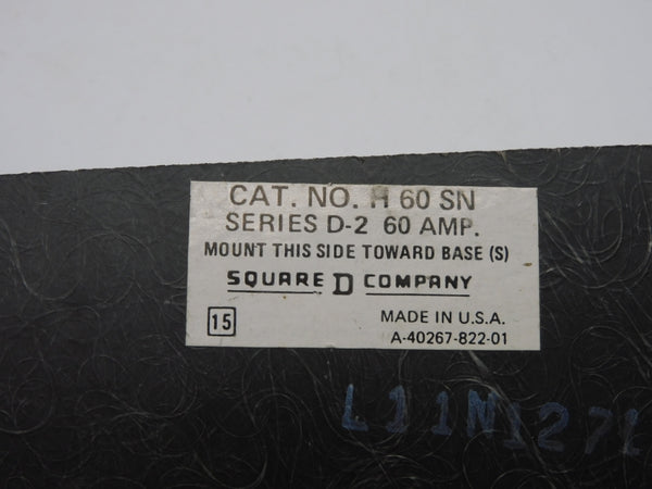 SQUARE D H60SN 60A NSNP