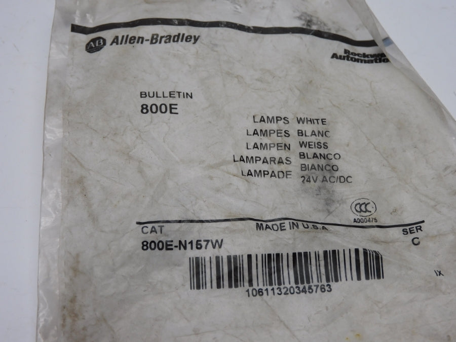 ALLEN BRADLEY 800E-N157W SER. C 24VAC/DC NSMP