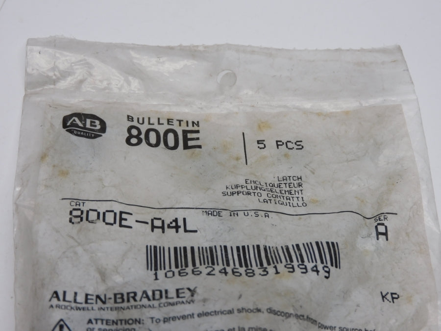 ALLEN BRADLEY 800E-A4L SER. A (PKG OF 5) NSMP