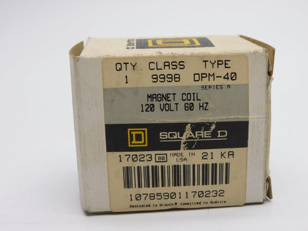 SQUARE D 9998DPM-40 SER. A 120V NSMP