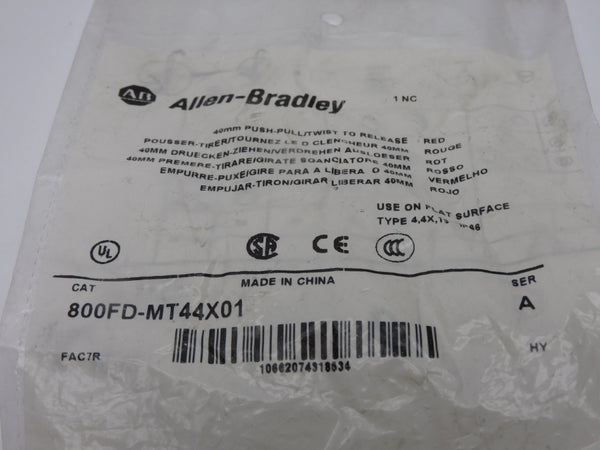 ALLEN BRADLEY 800FD-MT44X01 SER. A 300V 5A NSMP