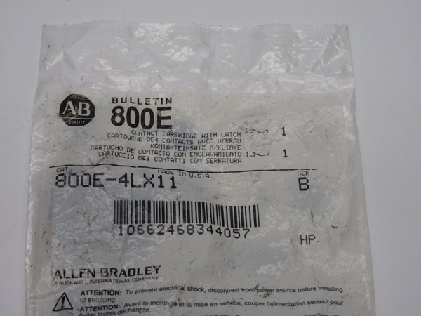 ALLEN BRADLEY 800E-4LX11 SER. B NSMP