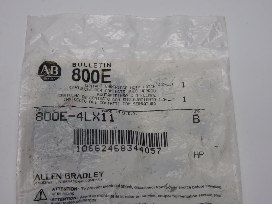 ALLEN BRADLEY 800E-4LX11 SER. B NSMP