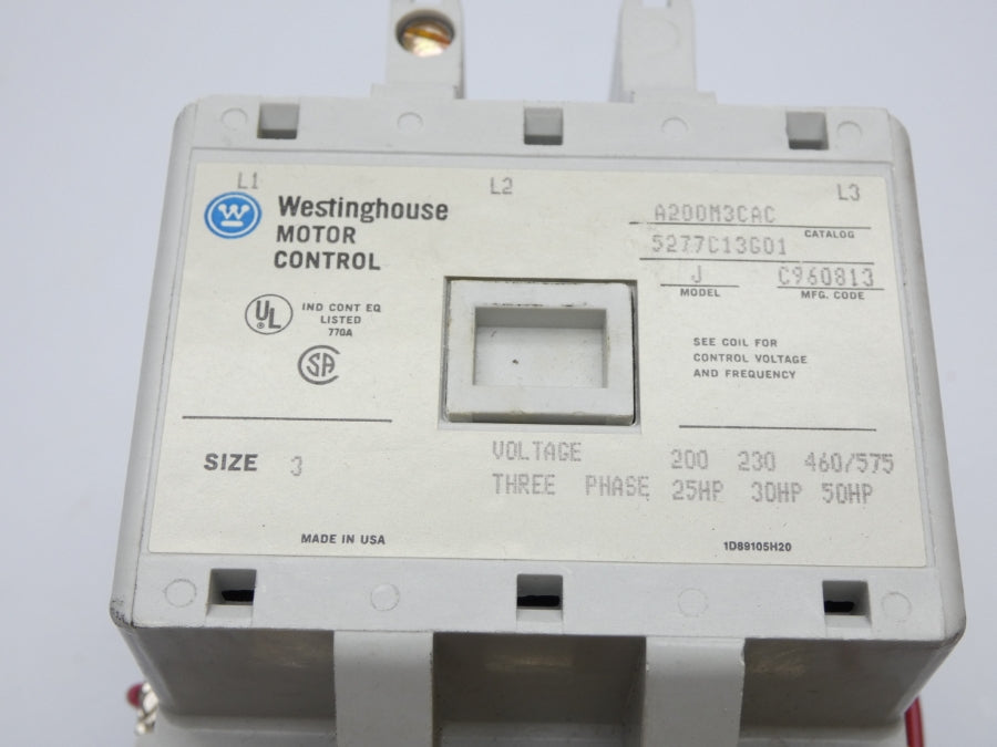WESTINGHOUSE A200M3CAC 110/120V NSNP