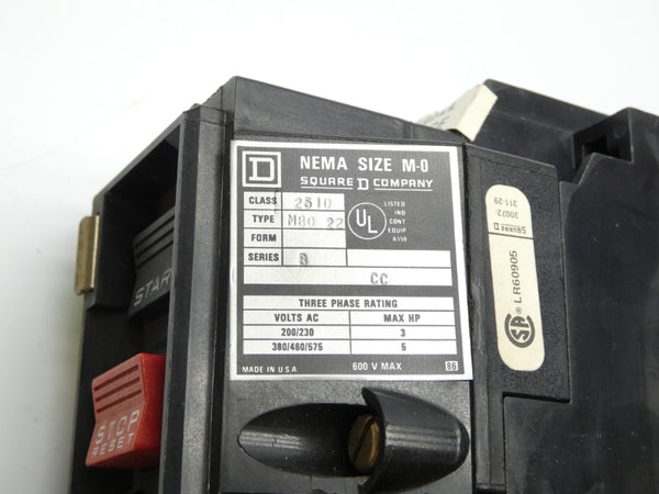SQUARE D 2510MB022 SER. B 220/240V NSNP