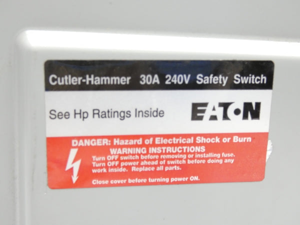 CUTLER HAMMER DG321NGB 240V 30A NSNP