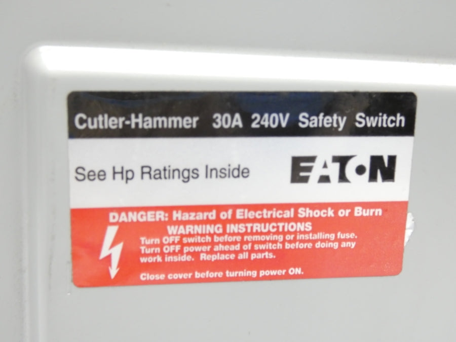 CUTLER HAMMER DG321NGB 240V 30A NSNP