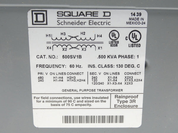 SQUARE D 500SV1B 240/480V NSMP