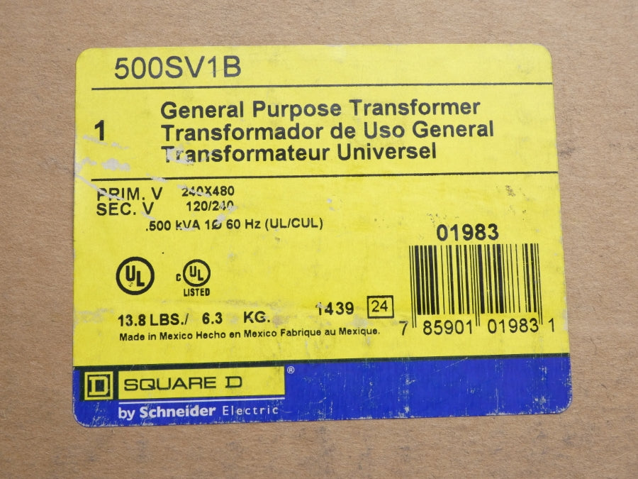 SQUARE D 500SV1B 240/480V NSMP