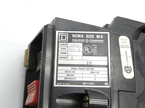 SQUARE D 2510MB02 SER. A (AS PICTURED) NSNP
