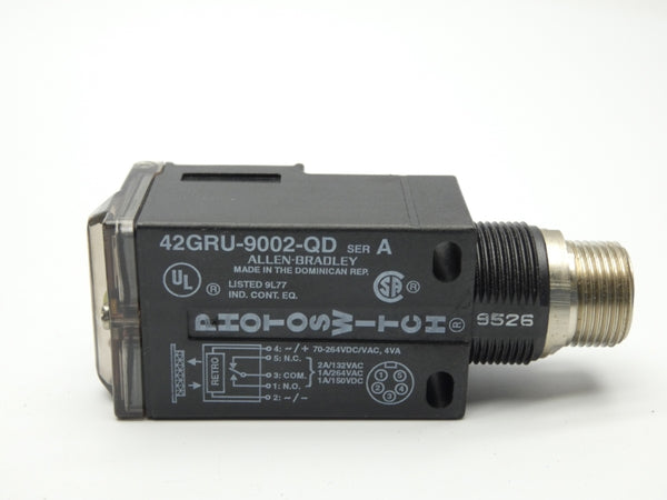 ALLEN BRADLEY 42GRU-9002-QD SER. A 70-264VDC/AC 2A (BK/YL) NSMP