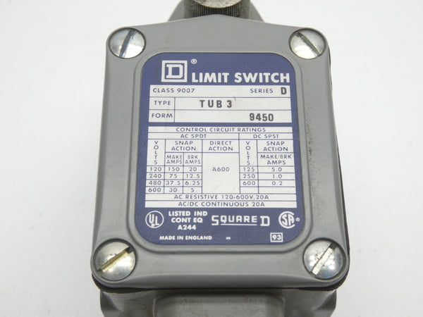 SQUARE D 9007TUB3 SER. D 600V 75A NSNP