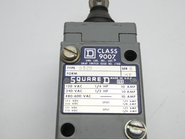 SQUARE D 9007B52D SER. B 480-600VAC 10A NSNP