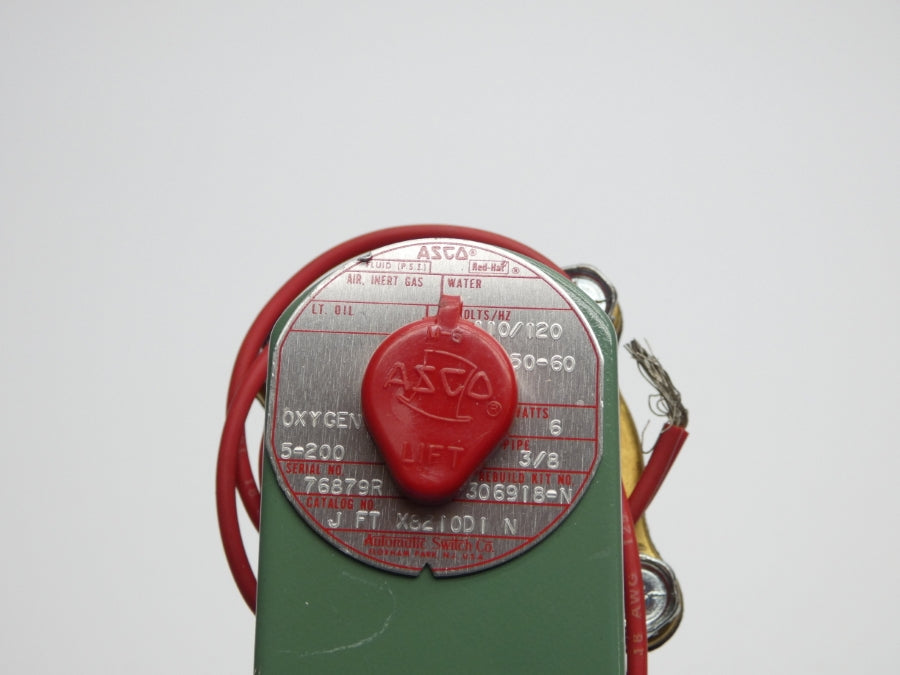 ASCO JFTX8210D1N 110/120V 5-200PSI 3/8" NSNP