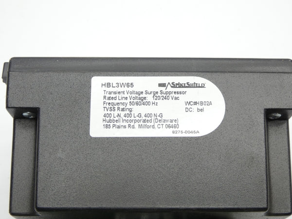 HUBBELL HBL3W65 120/240VAC NSMP