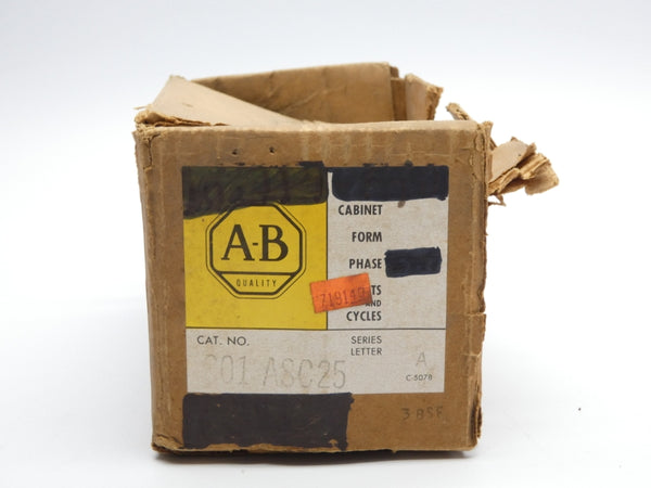 ALLEN BRADLEY 801-ASC25 SER. A 600V 10A (BR/YL) (AS IS) NSMP