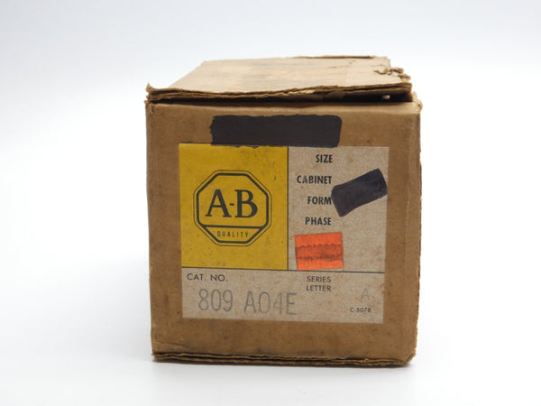 ALLEN BRADLEY 809-A04E SER. A 600V 3.2-9.1A (BR/YL) NSMP