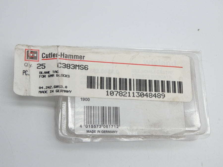 CUTLER HAMMER C383MS6 (PKG OF 25) NSMP