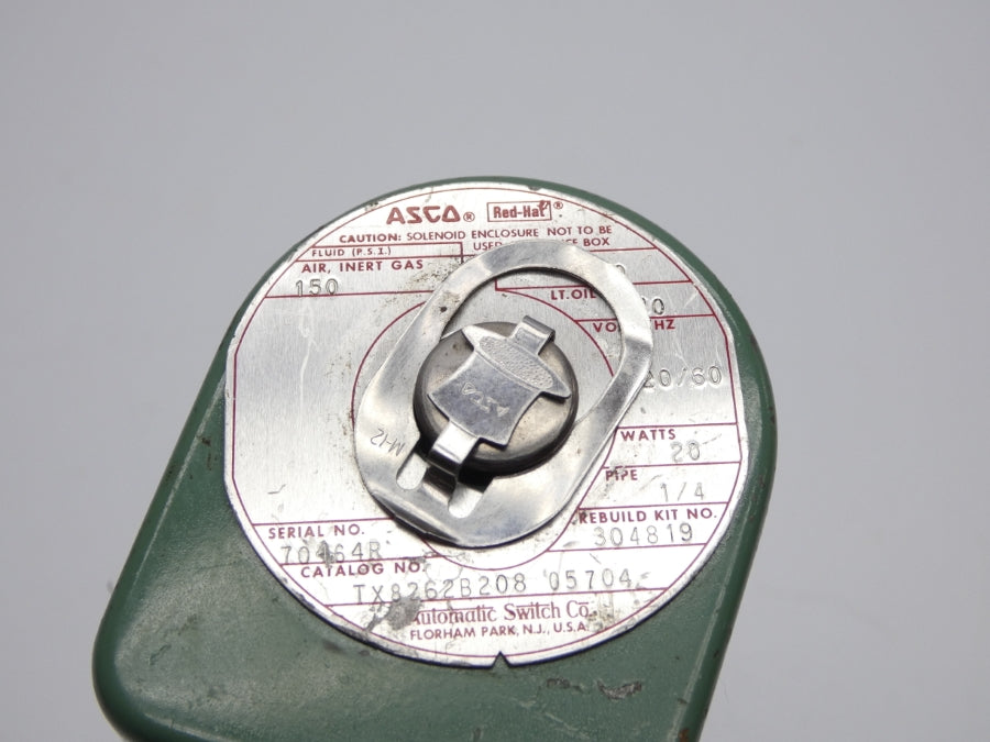 ASCO TX8262B20805704 120V 150PSI 1/4" NSNP