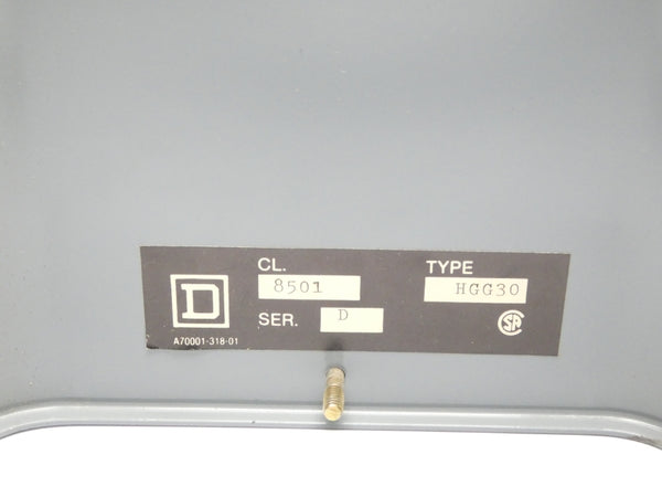 SQUARE D 8501HGG30 SER. D 120V 15A NSMP