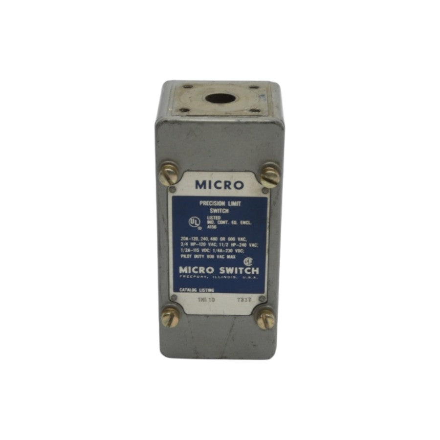 MICRO SWITCH 1ML10 600VAC 20A (GREY) (AS IS) UNMP