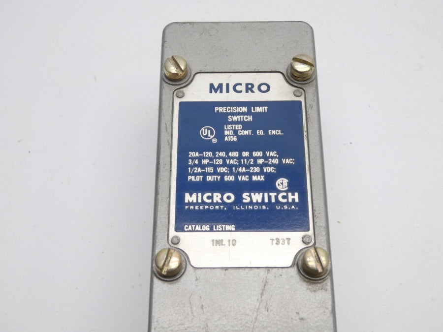 MICRO SWITCH 1ML10 600VAC 20A (GREY) (AS IS) UNMP