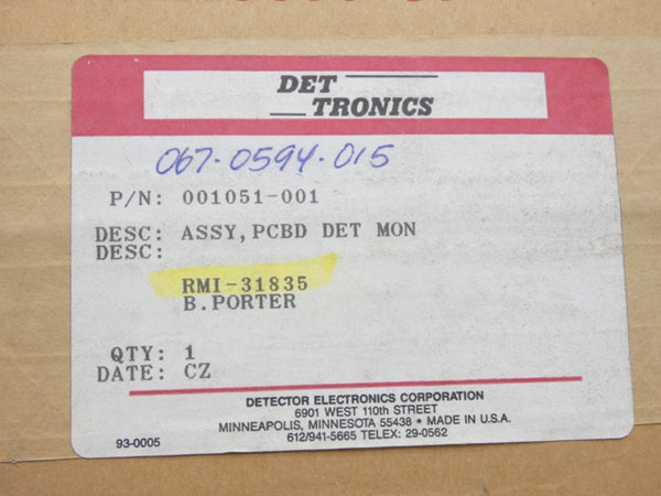 DETTRONICS 001051-001 NSFS