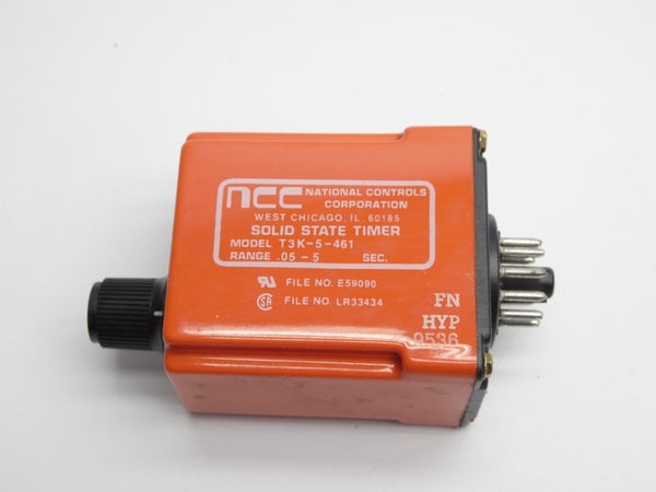 NCC T3K-5-461 120/240VAC 10A .05-5S UNMP