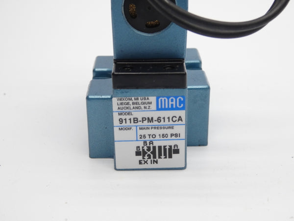 MAC 911B-PM-611CA 24VDC 25-150PSI NSNP