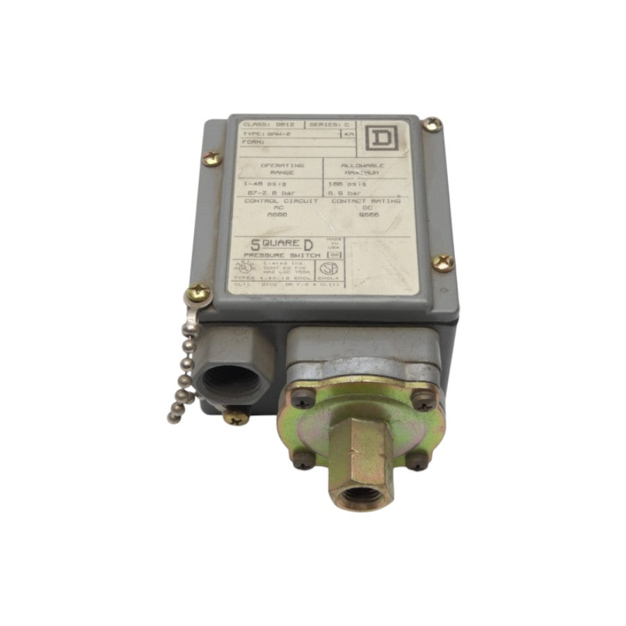 SQUARE D 9012GAW-2 SER. C 1-40PSI NSNP