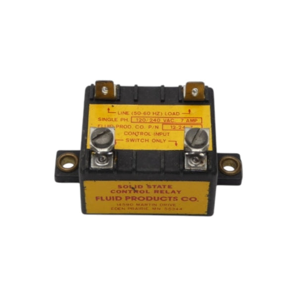 FLUID PRODUCTS CO. 12-24-7 120/240VAC 7A UNMP