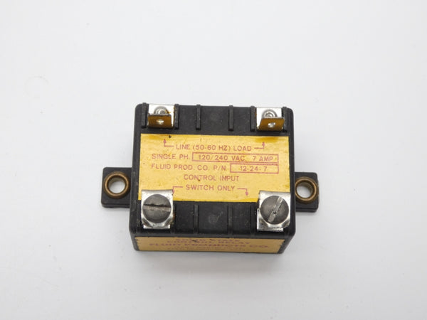FLUID PRODUCTS CO. 12-24-7 120/240VAC 7A UNMP