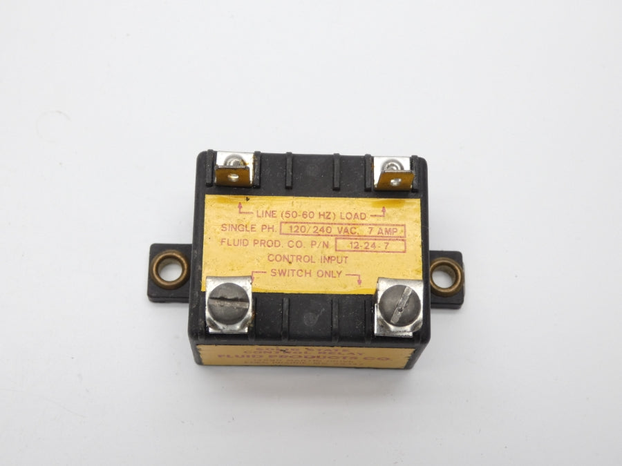 FLUID PRODUCTS CO. 12-24-7 120/240VAC 7A UNMP