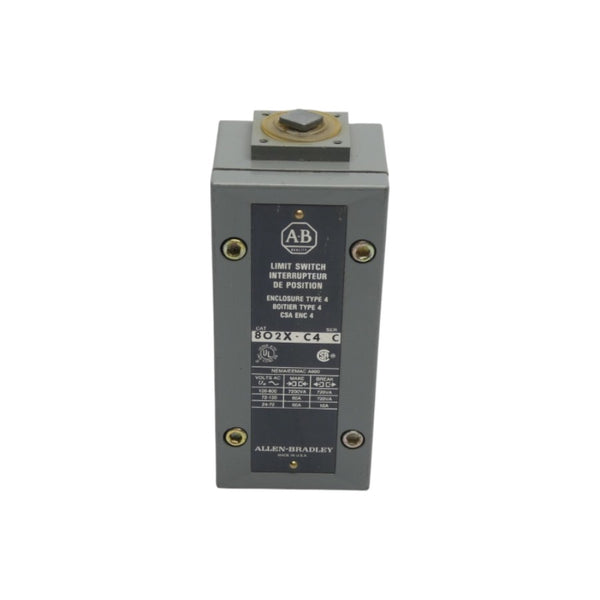 INDUSTRIAL SPARE PART 802X-C4 SER. C 120-600VAC 60A (AS IS) NSNP