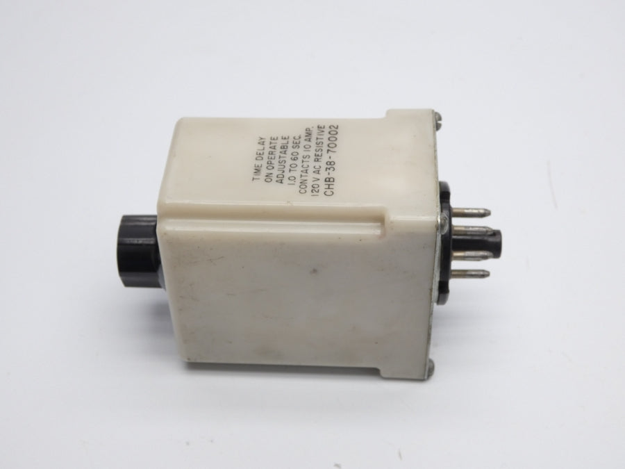 POTTER&BRUMFIELD CHB-38-7002 120VAC 10A 1.0-60S UNMP