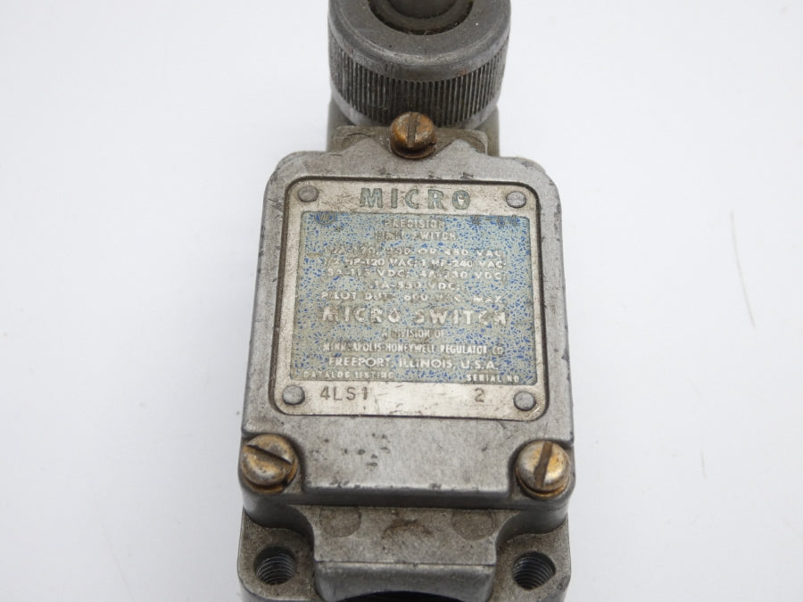 MICRO SWITCH 4LS1 600VAC 10A (GREY) UNMP