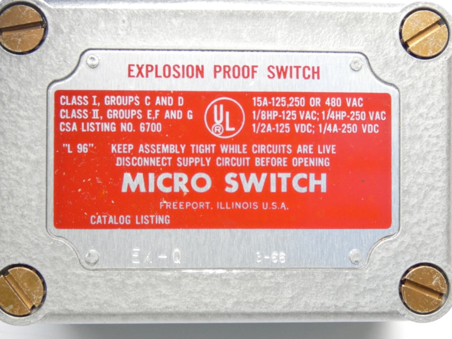 MICRO SWITCH EX-Q 480VAC 15A (GREY) NSMP