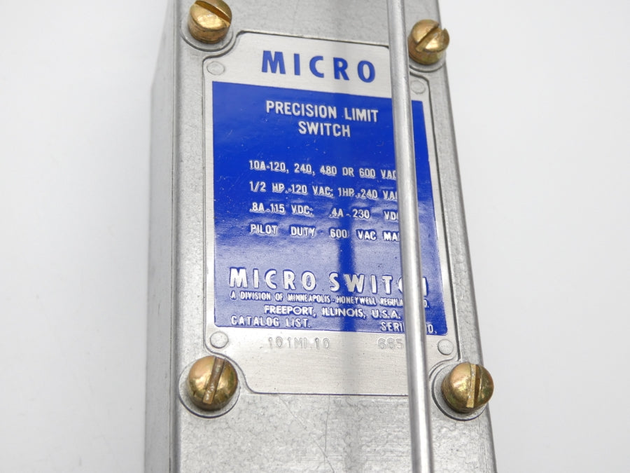 MICRO SWITCH 101ML10 600VAC 10A (GREY) NSMP