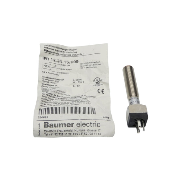 BAUMER ELECTRIC IFR12.24.15/K95 5-30VDC NSNP