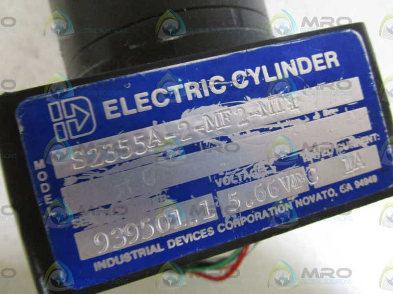 INDUSTRIAL DEVICES ELECTRIC CYLINDER S2355A-2-MF2-MT1 UNMP