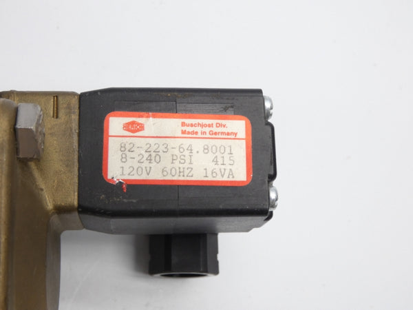 HERION 82-223-64.8001 120V 8-240PSI 1" NSNP