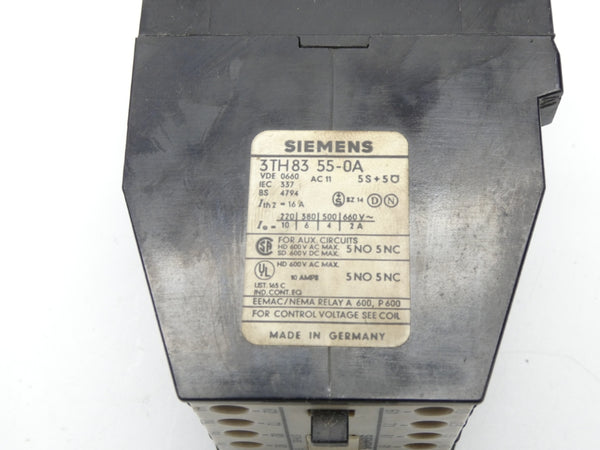 SIEMENS 3TH8355-0A 220V 16A UNMP