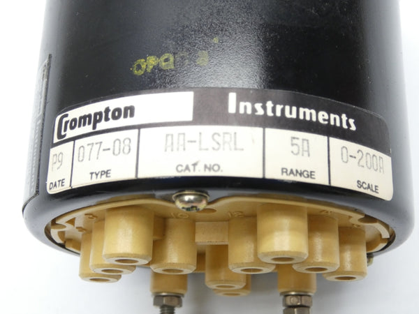 CROMPTON INSTRUMENTS 077-08AA-LSRL 0-200A NSNP