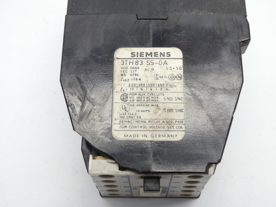 SIEMENS 3TH8355-0A 220V 16A (AS PICTURED) UNMP