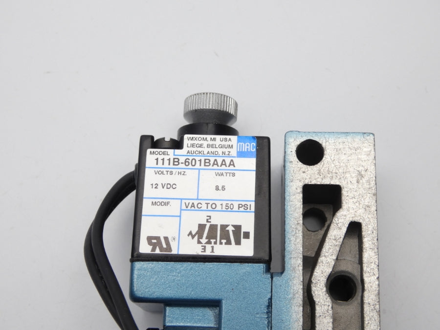 MAC 111B-601BAAA 12VDC 150PSI NSNP