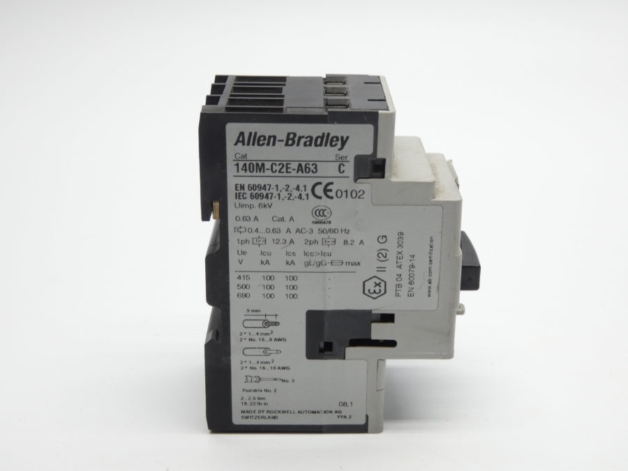 ALLEN BRADLEY 140M-C2E-A63 SER. C 690V 0.4-0.63A UNMP